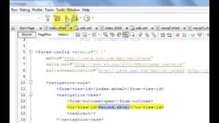 JSF Tutorial JSF Page Navigation rule example