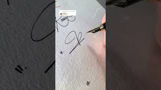 Discover the signature with your initial #shorts #shortvideo #short #signature #satisfying #tiktok