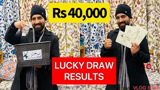 NEW YEAR LUCKY DRAW RESULTS | Rs 40,000 Worth  Prizes