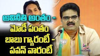 అవినీతి అంతం - మోడీ పంతం బాబు గ్యారంటీ - పవన్ వారంటీ ! BJPAP Chief Spokes Person Sri Lanka Dinakar