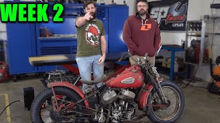 Restoring the JUNKYARD 1942 WW2 Harley Davidson(Part 2)