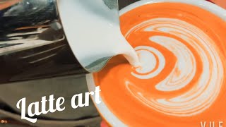 拉花對流圖 How to make Latte art