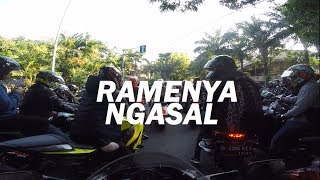 #35 - !! INDOMOTOVLOGGERDAY !! - Rame Parah #motovlog