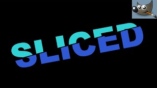How to Create a Sliced Text Effect in Gimp