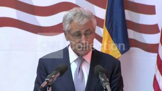 HAGEL:US GRATEFUL FOR ROMANIA'S CONTRIBUTIONS