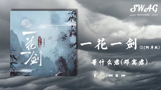 一花一劍(DJ 阿卓版)-等什麽君(鄧寓君)『我攜青煙浮雲似白衣，一人一馬踏山河萬頃』【動態歌詞Lyrics】