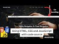 Sticky Navigation Bar On Scroll Using Vanilla Javascript | Fixed Navbar  | Responsive Sticky Nav Bar