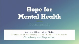 Christianity and Depression | Hope for Mental Health Community