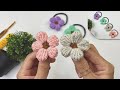 Easy Crochet Cute Daisy Scrunchies Tutorial 🌸| Daisy Hair Tie DIY