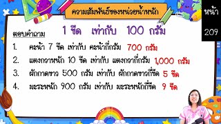 ความสัมพันธ์ของหน่วยน้ำหนัก