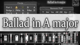 Backing Track -  Ballad in A major