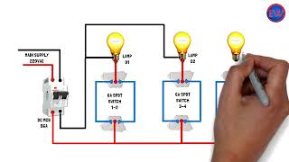 Corridor Wiring Circuit Diagram Hallway Wiring Using SPDT Two Way Switches