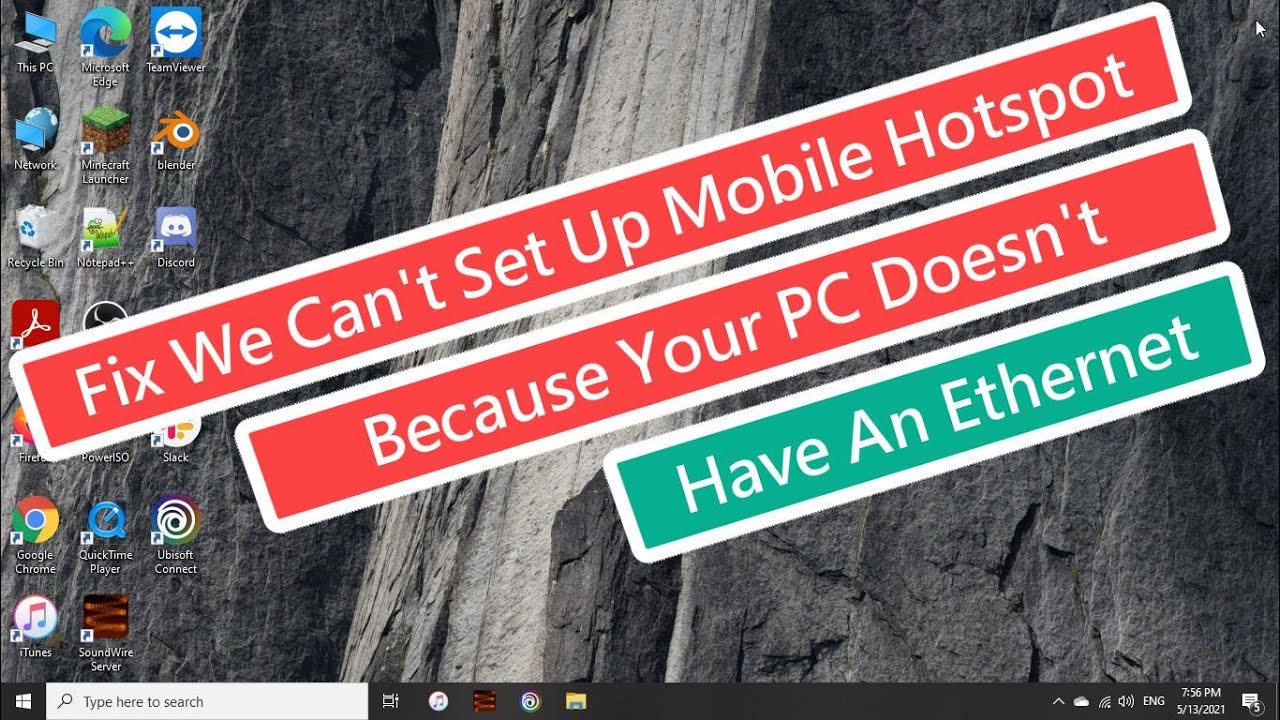 Fix We Can't Set Up Mobile Hotspot Because Your PC Doesn't Have An ...