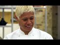 chefs face marcus s pork chop u0026 mustard sauce masterchef uk the professionals s09 ep04