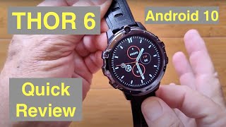 ZEBLAZE THOR 6 Android 10 MT6762 Dual Cameras 4GB/64GB Face Unlock 4G Smartwatch: Quick Overview