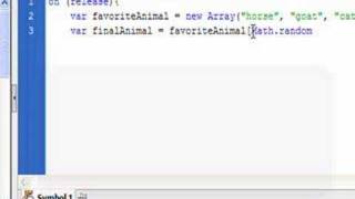 How to use arrays with ActionScript to create randomizers