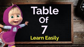 Table of 7, Learn Multiplication Table of 7, 7 ka Table, 7 ka pahada, Maths Table