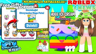 NOWE DARMOWE HUGE PETY w NOWEJ AKTUALIZACJI PET SIMULATOR X?! AKTUALIZACJA!  | Roblox News