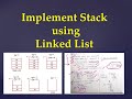 1.6 How to implement stack Using Linked list #linkedlist #programming