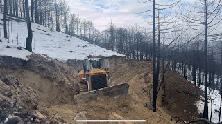 Liebherr 756 ile tanık saha yol yapımı #dozers #automobile #heavyequipment