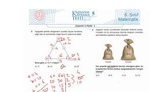 6. Sınıf Matematik Kazanım Kavrama Testi-5