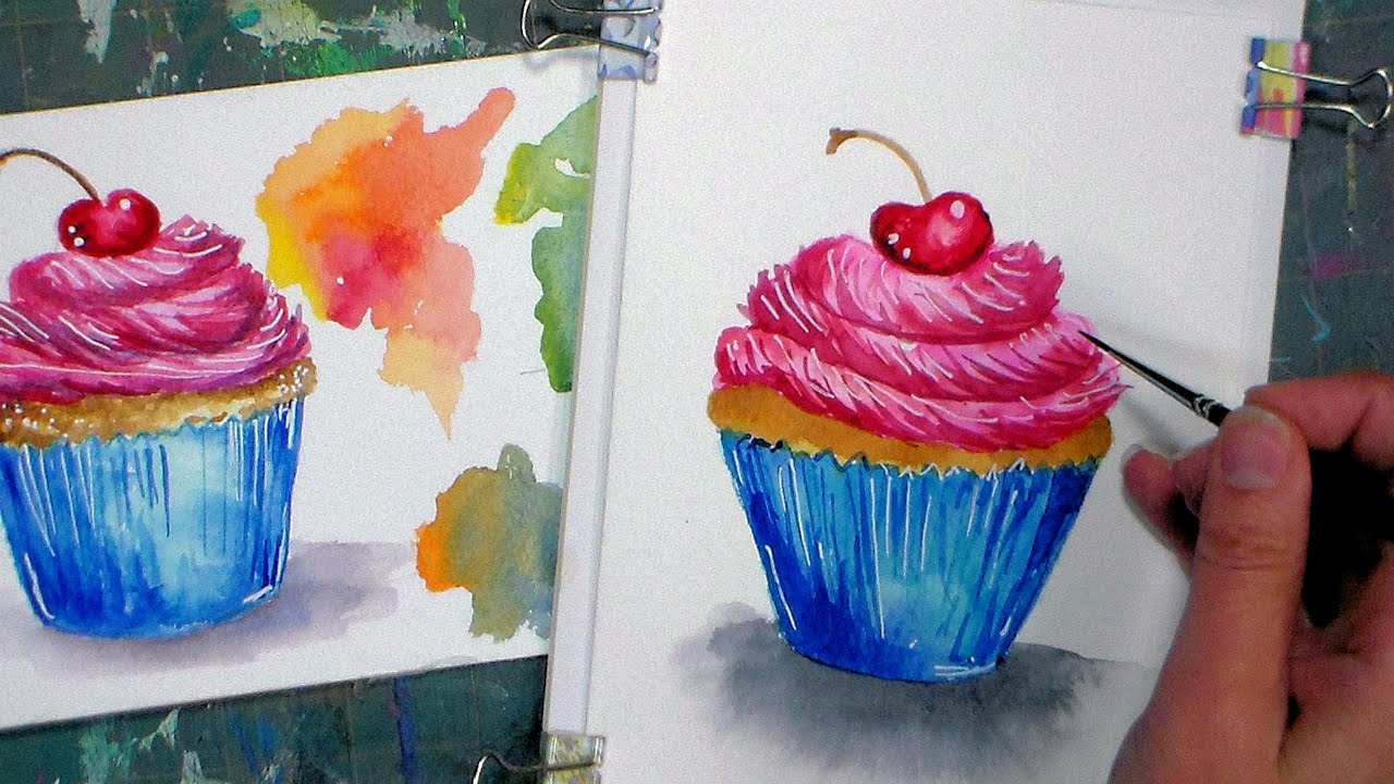 Cupcake Painting Tutorial At Kathy Demello Blog