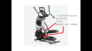 Bowflex Max Trainer Pedal Arm Wheel Noise? I removed the wheel, changed the direction and work again