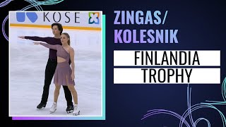 Emilea Zingas / Vadym Kolesnik (USA) | Free Dance | Finlandia Trophy 2024 | #gpfigure