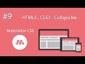 HTML5 - CSS3 - Material Design - Materialize CSS - #9 Collapsible - Basic
