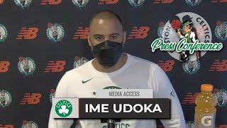 Ime Udoka Says There's "Nothing New" Regarding The Status Of Jaylen Brown & Al Horford." | 10-18