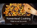 Homestead Cooking - What we eat in a week | Cooking from Scratch