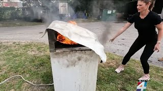 Will the fire blanket keep you safe?