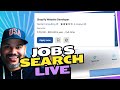 🔴Web Developer LIVE: Job Hunt for Junior & Entry-Level Positions! 🔴