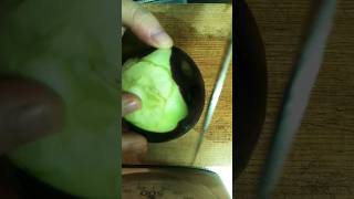 なすを輪切りにするだけ#food #野菜 #なすび #作業動画 #作業 #作業のひととき #作業風景