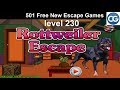 [Walkthrough] 501 Free New Escape Games level 230 - Rottweiler escape - Complete Game