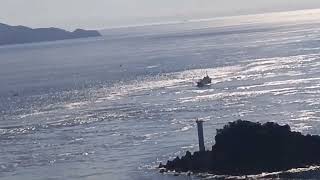 202410130930 大型吊り橋の海峡を見渡す