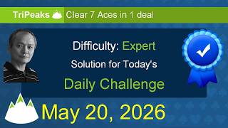 Microsoft Solitaire Collection: TriPeaks - Expert - May 20, 2026