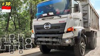 30, Hino DumpTruck 350pl bring Indonesian coal  | POV Driving - derisup