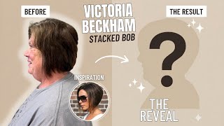 Victoria Beckham Stacked Bob Tutorial | Cut the Perfect Layered Bob Haircut