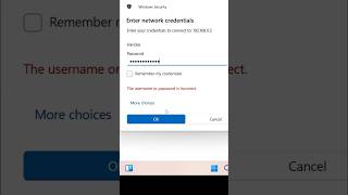 Fix Enter Network Credentials Error On Windows 10 Or 11 Shorts