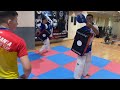 Sparring drills with Campion European și Mondial la Taekwon-do , Sabău Alexandru!