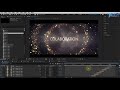 5.26.金色文字类 抽象金色粒子颁奖典礼文开场 adobe after effects 2020教程