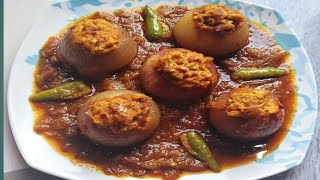 পেঁয়াজ ডিমের পুর ভরা রেসিপি  //Onion Egg Recipe //