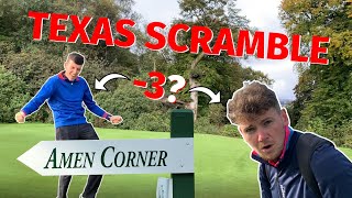 HOW LOW CAN WE GO AT AMEN CORNER?! | ASSL Texas Scramble | Golf Challenges