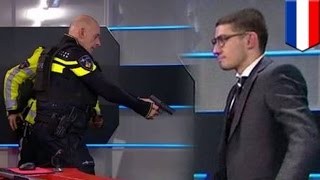 Crazed gunman storms Dutch news studio, demands to address nation, then arrested