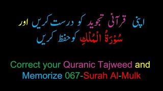 Memorize 067-Surah Al-Mulk (complete) (10-times Repetition)