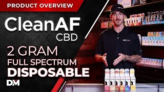 B2B Product Overview | CleanAF CBD 2 Gram Full Spectrum Disposable