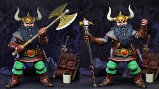 New Neca Dungeons \u0026 Dragons Ultimate Elkhorn the Good Dwarf Fighter Action Figure revealed