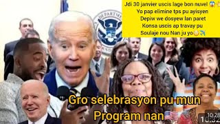 BON NUVEL✈️ #USCIS ANONSE SA LAP FÈ AK DOSYE MUN KAP TAN😱 YO PAP ELIMINE TPS PU MUN #program BIDEN..