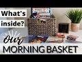 Our HOMESCHOOL MORNING FLOW & ROUTINE using our MORNING BASKET